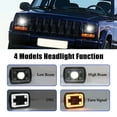 thumbnail image 2 of MFC 7x6 LED Headlights,Rectangular 5x7 Inch Headlamps with Hi/Lo Beam Daytime Running Light Turn Signal Light Compatible With for Jeep Wrangler YJ Cherokee XJ Chevy Nissan H5054 H6054LL, 2 of 7
