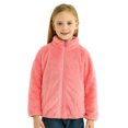 thumbnail image 4 of Otqutp Toddler Boys Girls Long Sleeve Winter Solid Zippered Coat Jacket Thicken Warm Outwear Pajamas Sleepwear 2-16 Years(Watermelon Red,5-6 Years), 4 of 4