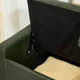 thumbnail image 6 of Modern Faux Leather Storage Bench, Flip Top Button Tufted Ottoman For Living Room Bedroom Entryway, 6 of 13