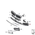 thumbnail image 3 of par de tiras decorativas para parachoques de coche (izquierdo y derecho) para marco de luz antiniebla X6 F16 2014-2019 51117319789 511 como se muestra, como se muestra, 3 of 5