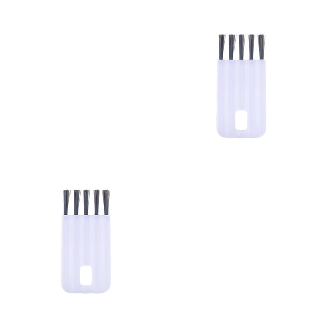 Cepillo de limpieza de tapa de taza Wosthever cepillos de ranura flexibles de mano fregadero teclado botella frutero herramienta para barra blanca Type2 NO2