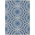 thumbnail image 2 of Addison Rugs Chantille Indoor/Outdoor Transitional Circles Navy Washable Rectangle Rug, 8' x 10', 2 of 5
