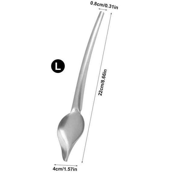 SUYIN Stainless Steel Piping Spoon With Precision Tip For Dessert Artwork