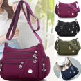 thumbnail image 2 of Bolso de nailon impermeable para mujer, bandolera de gran capacidad, de viaje, informal, de alta calidad Fivean unisex, 2 of 2