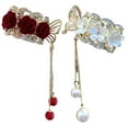 thumbnail image 4 of Soimiss 2Pcs Rose Hair Clips Assorted Colors Decorative Hair Accessories for Bride, 4 of 8