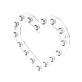 thumbnail image 4 of Soporte para collares Yuyangstore Acrílico Forma de corazón, 4 of 8