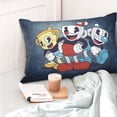 thumbnail image 6 of Cuphead Mugman Adventure Pillowcase Cushion Pillow Covers With Hidden Zipper Pillow Case Decor For Bed Dorm Sofa Couch Car 16"x24", 6 of 8