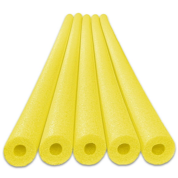 Oodles of Noodles Nouilles de Piscine en Mousse de Luxe - Lot de 5 Jaune