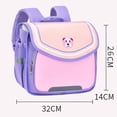 thumbnail image 2 of Weebloom Cute School Backpack For Toddler Boys Girls Kindergarten Lightweight Casual Daypack Bookbag Elementary Middle School Purple, 2 of 2