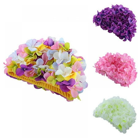 

Fashion 3D Original Petal Vintage Ladies Woman Swim Cap Floral Retro Swimming Hat Flower Bathing
