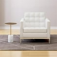 thumbnail image 2 of Aron Living Poke 12.6" Mid-Century Marble and Metal Side Table in Gold, 2 of 5