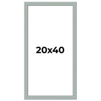 20x40 Frame Blue Teal Distressed Solid Wood Picture Frame | 1.625 Inch Moulding Width | Sonoma Blue