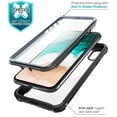 thumbnail image 2 of i-Blason iPhone X Case, [Ares] Full-Body Rugged Clear Bumper Case with Built-in Screen Protector, Black, 2 of 6