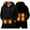 Black, variant on DAFPZW Heated Jackets for Women Cozy Multiple Zones Heating Winter Coats Full Zip Casual Long Sleeve Hooded Outerwear