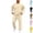 Beige, variant on HAJWOH Sweatsuits for Mens Long Sleeve Crewneck Sweatshirt and sweatpants Tracksuit for Spring and Fall