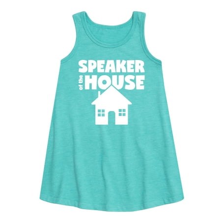 

Instant Message - Speaker Of The House - Toddler & Youth Girls A-line Dress