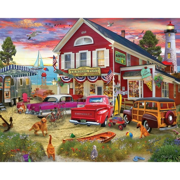 White Mountain Puzzles, Trading Post 1000 Piece Puzzle