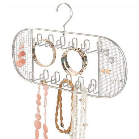 InterDesign 26815 13.56 x 8.75 in. Satin Axis Jewelry Hanger