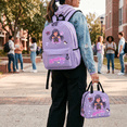 thumbnail image 3 of Anime Backpack with Insulated Lunch Bag, 2-Piece Cartoon Gaming Laptop Daypack Set for Adults & Teens, 3 of 7