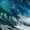 Sparkling Wave, variant on Elephant Stock Ocean Heart Wave Wall Art - Horizontal Canvas Wall Art - Living Room Wall Decor - Beach Canvas - Teal And Blue Decor - 12" x 8"