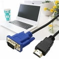 thumbnail image 2 of Câble HDMI vers VGA 1 Mètre 1080p, HDMI Mâle vers VGA HD15 Mâle, Supporte Plusieurs Résolutions, 2 of 5