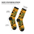 thumbnail image 3 of Bingfone Compression Socks for Women and Men Long Socks for Running Athletic Cycling Nurse- Sunflowers 7, 3 of 7
