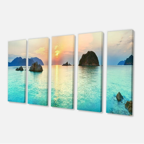 Designart Sunrise Panorama Canvas Wall Art