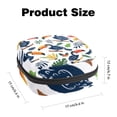 thumbnail image 2 of Sanitary Napkin Storage Bag for Girls Women, Portable First Period Pads Bag Tampons Holder Girls Travel Makeup Bag, Large Capacity Cute Toucan Birds and Leaves Seamless Pattern, 2 of 6