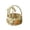 Natural, variant on Easter Bunny Woven Handbasket - Large Size (20cm/7.87in) - Handmade Wicker Basket with Rabbit & Carrot Decor for Kids Egg , Candy & Party Storage (Size as Pictured)