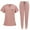 Pink, variant on Nurse Scrub for Women Set V-Neck Top & Jogger Scrub Pants Medical Uniform Scrubs Suit for Women