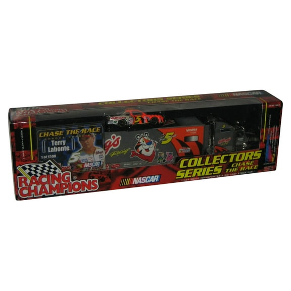 Racing Champions Chase The Race Nascar Kellogg's Racing RC Ertl Chrome Transporter w/ Stock Car