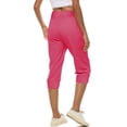 thumbnail image 4 of FNFYFH Women's Plus Size Capri Joggers Drawstring Lounge Sweatpants Athletic Yoga Pants with Pockets, 4 of 10