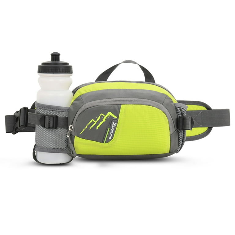 Sports Waist Bag with Bottle Holder Cycling Running Fanny Bum Belt Pack Green