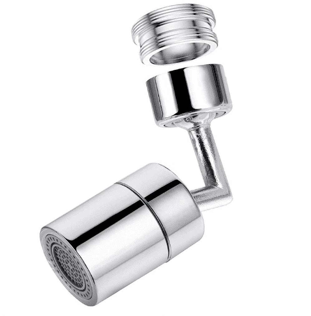 LNKOO Litthing Universal Splash Filter Faucet, 720° Rotate Faucet Aerator Sink Movable Tap Head, Leakproof Design with Double O-Ring for Kitchen Bathroom Tool Accessories