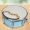 thumbnail image 6 of Kokiya Drum Set Tambourine Ensemble Music Rhythm Tambourine Tambourine for Drum Set Brass, 6 of 9