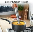 thumbnail image 4 of Immersion Blender Handheld Corded Hand Blenders Set 1100W, Trigger Variable Speed 5 in 1 Stick Emulsifier with Chopper, Whisk and Frother for Soup, Baby Food and Smoothies, Orange, 4 of 7