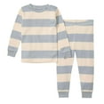 thumbnail image 3 of WOYY Big Boys Striped Outfits Long Sleeve Top Pants Soft Kids Sleepwear, Sizes 7-8, 3 of 3