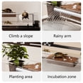 thumbnail image 4 of Small turtle tank with sun drying platform climbing platform dedicated feeding, 4 of 6
