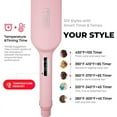 thumbnail image 6 of Compacted Wave Curling Iron for Easy Comfort Styling Negative Ionic hair waver, comfortable handle curling hair iron crimper bed head  waver, 6 of 10