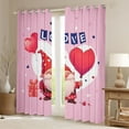 thumbnail image 2 of Feelyou Valentine's Day Gnome Black Out Curtains, Love Heart Balloon Curtains Pack of 2 (42x63 Each), Teens Kids Girls Women Bedroom Curtains, Blackout Curtains Bedroom Decor, 2 of 6