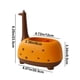 thumbnail image 3 of Organizador de Escritorio con Forma de Jirafa | Portalápices de Plástico con 2 Compartimentos | Bonita Caja Multiusos Naranja para Estudiantes, Oficina, Hogar, Útiles Escolares, 3 of 6