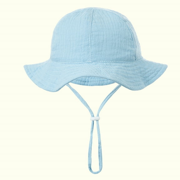 Herrnalise Toddler Baby Sun Hat Kids Summer UPF 50 for Boys Girls Adjustable Beach Hats with Bucket Wide Brim Age 3-12 Months