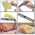thumbnail image 3 of Cookie Stamps, 72 Pieces Letters And Numbers Embossing Biscuit Stamp Letters Cookie Cutter Fondant Letters Stamp, 3 of 5