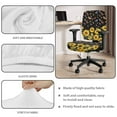 thumbnail image 4 of ZUXONGSY Sunflower Butterfly Office Chair Cover 2 Pieces Desk Chair Slipcovers Comfortable Computer Chair Backrest and Cushion Seat Cover Suitable for Gaming Chairs Desk Chairs, 4 of 7