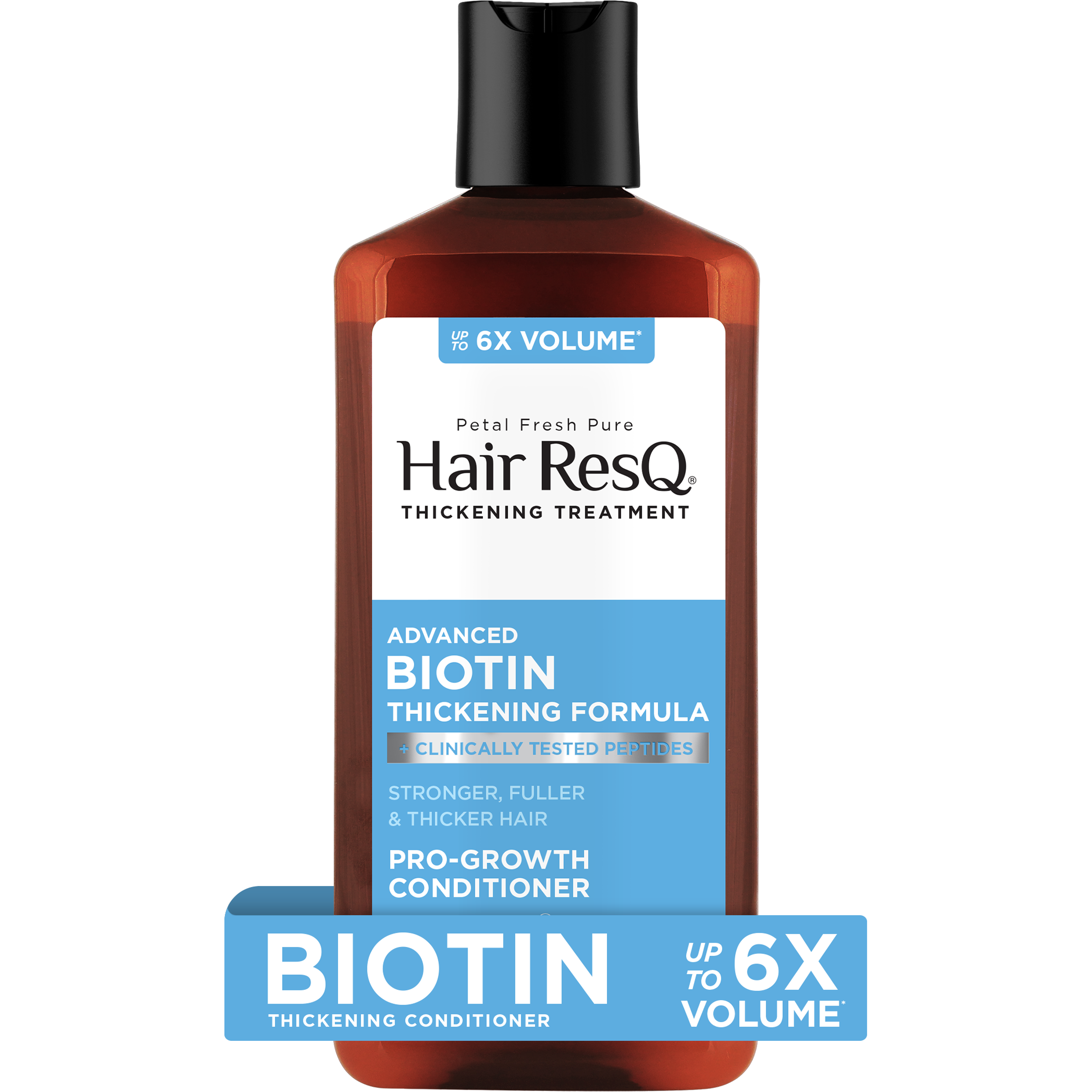 Petal Fresh Hair ResQ Thickening Conditioner, Advanced Biotin Pro-Growth Formula for All Hair Types, 12 fl oz
