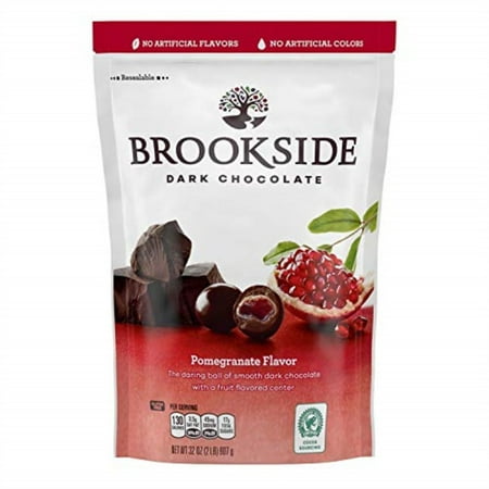 Brookshire Lever - Brookside Dark Chocolate Pomegranate and Fruit Flavors Candy, 32-Ounce Bag (Pack of 2)