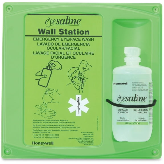 Sperian, FND32000460, Fendall Saline Eyewash Wall Station, 1 Each