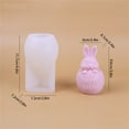 Clear Silicone Mat Resin Easter Eggshell Mould Rabbit Aromatherapy