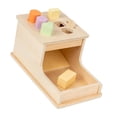 thumbnail image 2 of Juguete clasificador de formas Montessori, caja clasificadora de formas, 6 bloques geométricos, juguete de actividad clasificador de formas para niños, 2 of 9