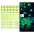 thumbnail image 2 of Adhesivo de pared luminoso, calcomanías de pared autoadhesivas para la decoración para hogar de de del dormitorio, para y 522 piezas de puntos redondos BLESIY pegatina de techo de pared luminosa, 2 of 8